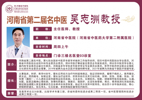 吴志洲 名医堂知名专家