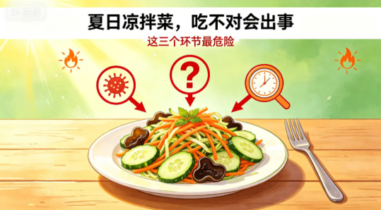 你以为是解暑神器，其实是“细菌炸弹”：夏天吃凉菜，千万别大意