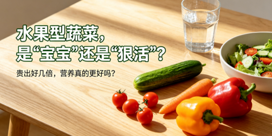 水果型蔬菜是没熟还是“科技与狠活”？价格凭啥贵，营养更高吗？今天全说清！