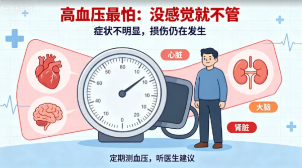 没有头晕头痛=血压没事？这种“沉默高血压”，最伤心脑肾！